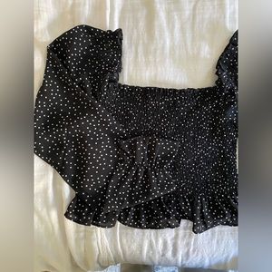 Forever 21 Polka Dot Long Sleeve